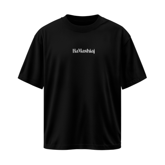 Camiseta Yeshua HaMashíaj - Negra - Oversize/Regular