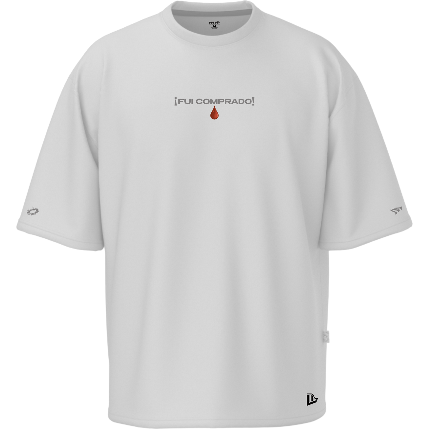 Camiseta ¨A Precio de Sangre¨ - Oversize Blanca