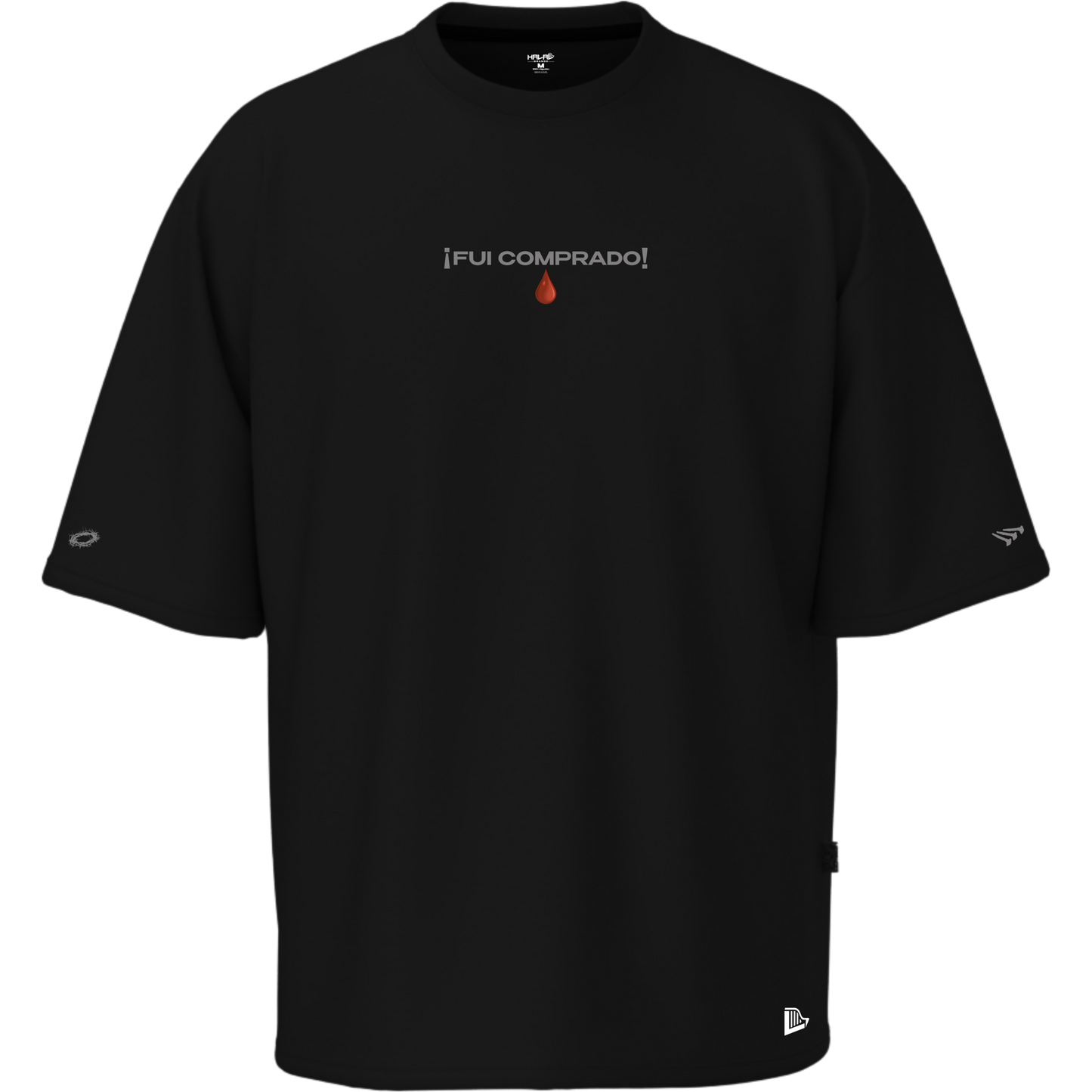 Camiseta ¨A Precio de Sangre¨ - Oversize Blanca