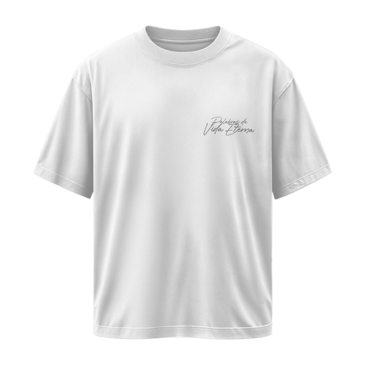 Camiseta Palabras de Vida Eterna - Oversize Blanca