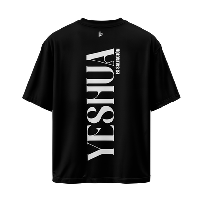 Camiseta Yeshua HaMashíaj - Negra - Oversize/Regular