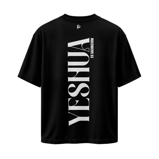 Camiseta Yeshua HaMashíaj - Negra - Oversize/Regular