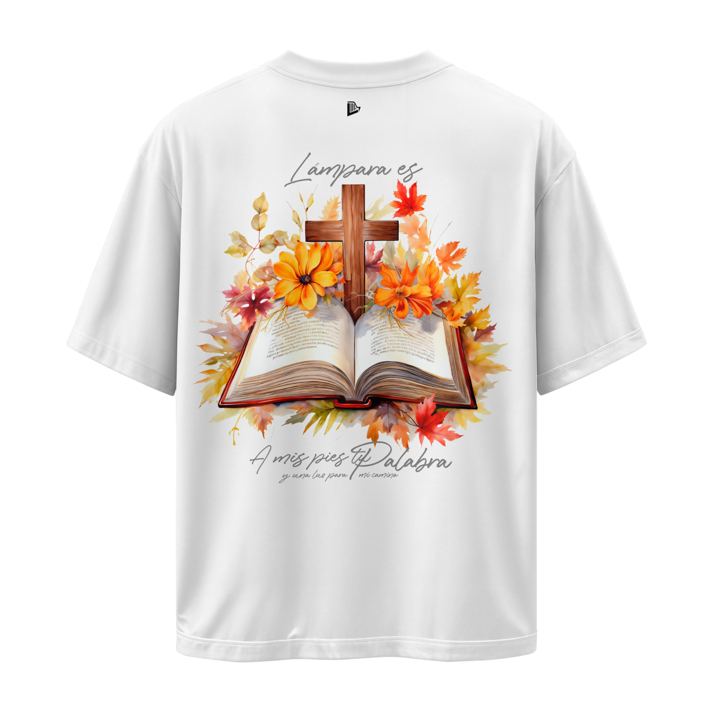 Camiseta Palabras de Vida Eterna - Blanca - Oversize/Regular