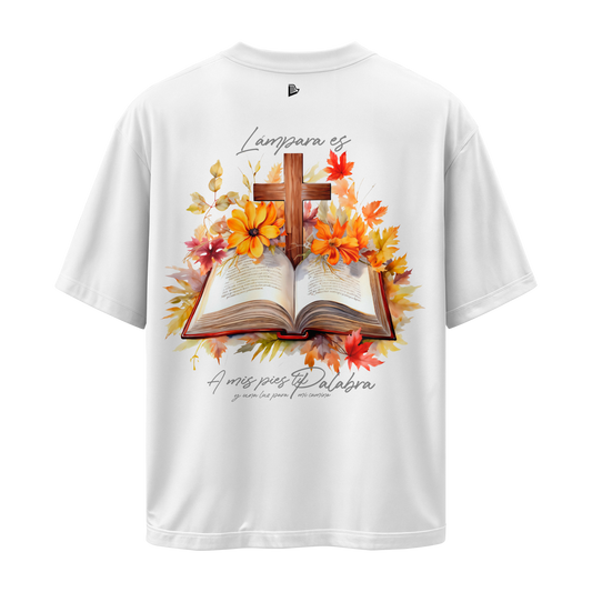 Camiseta Palabras de Vida Eterna - Oversize Blanca