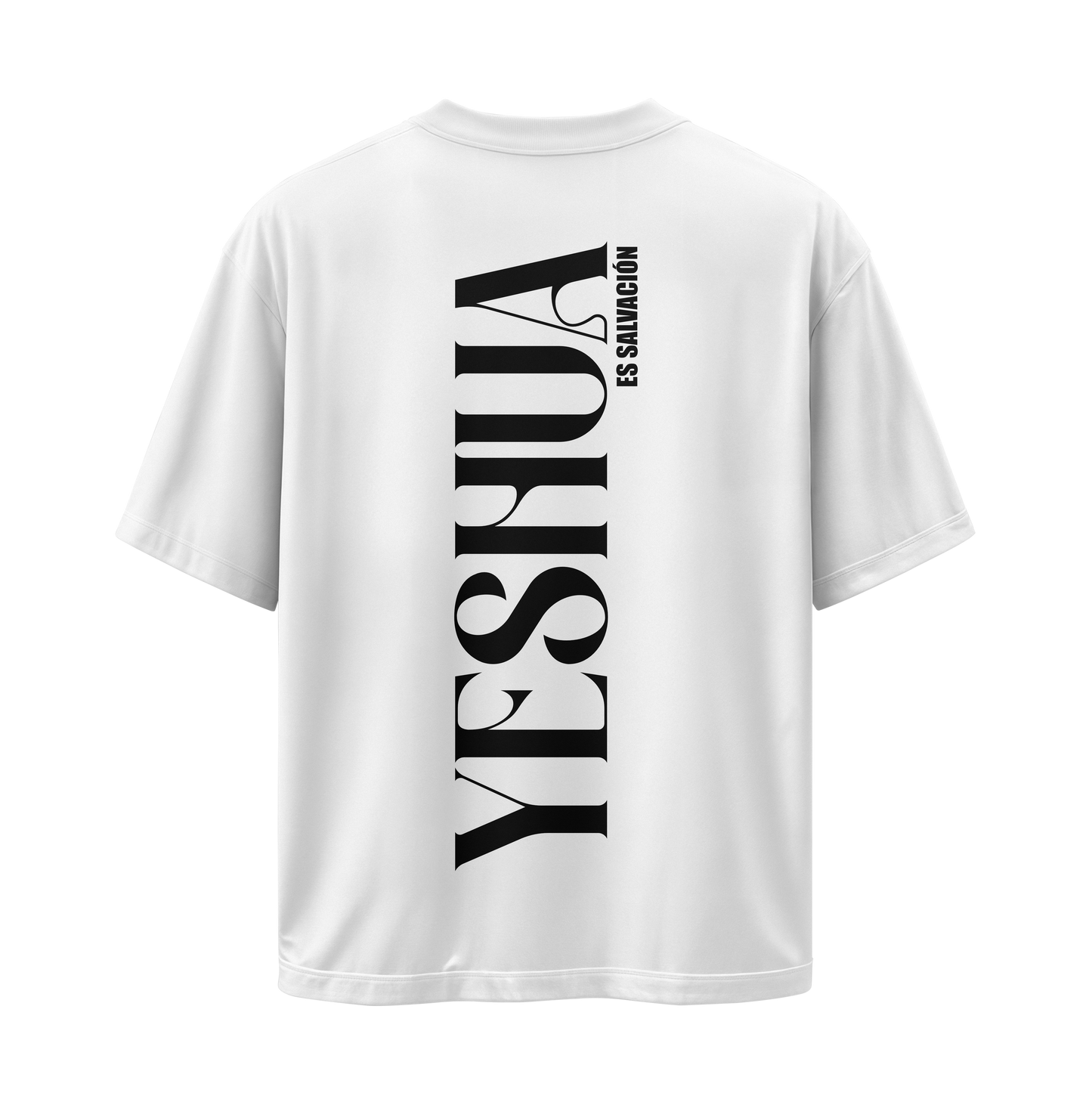 Camiseta Yeshua HaMashíaj - Blanca - Oversize/Regular