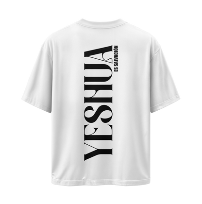 Camiseta Yeshua HaMashíaj - Blanca - Oversize/Regular