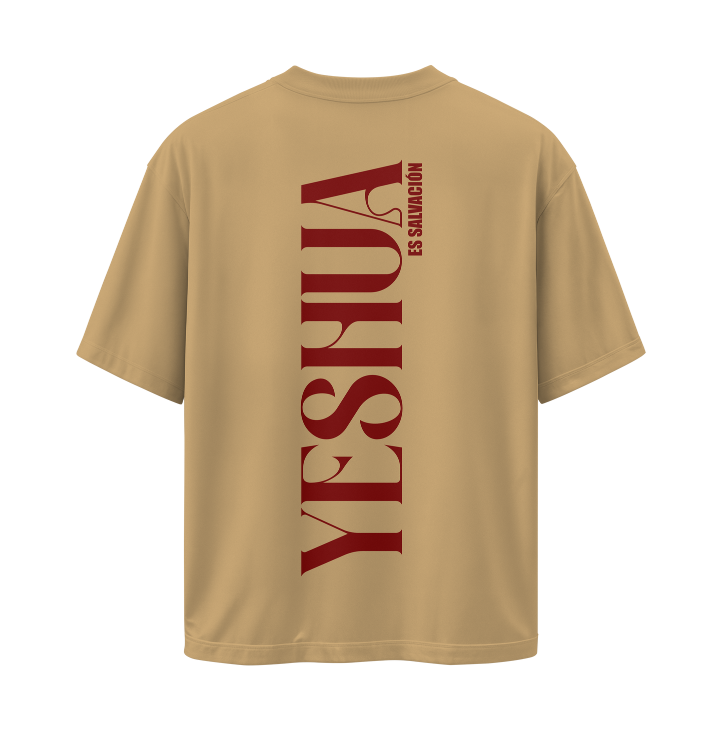 Camiseta Yeshua HaMashíaj - Beige - Oversize/Regular