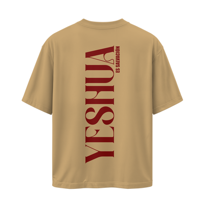 Camiseta Yeshua HaMashíaj - Beige - Oversize/Regular