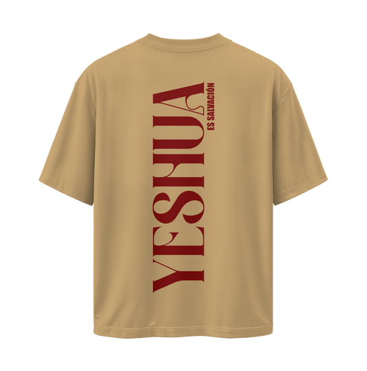 Camiseta Yeshua HaMashíaj - Beige - Oversize/Regular