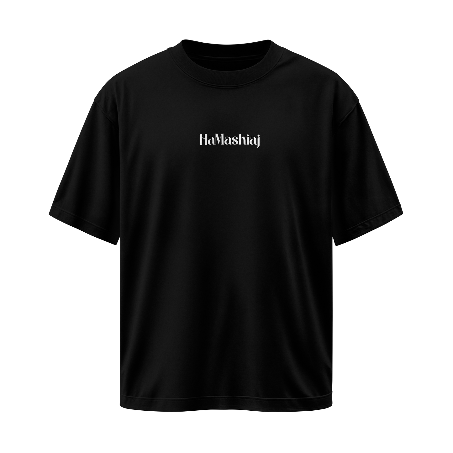 Camiseta Yeshua HaMashíaj - Negra - Oversize/Regular