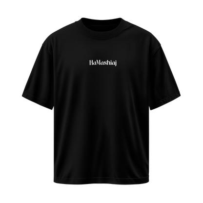 Camiseta Yeshua HaMashíaj - Negra - Oversize/Regular