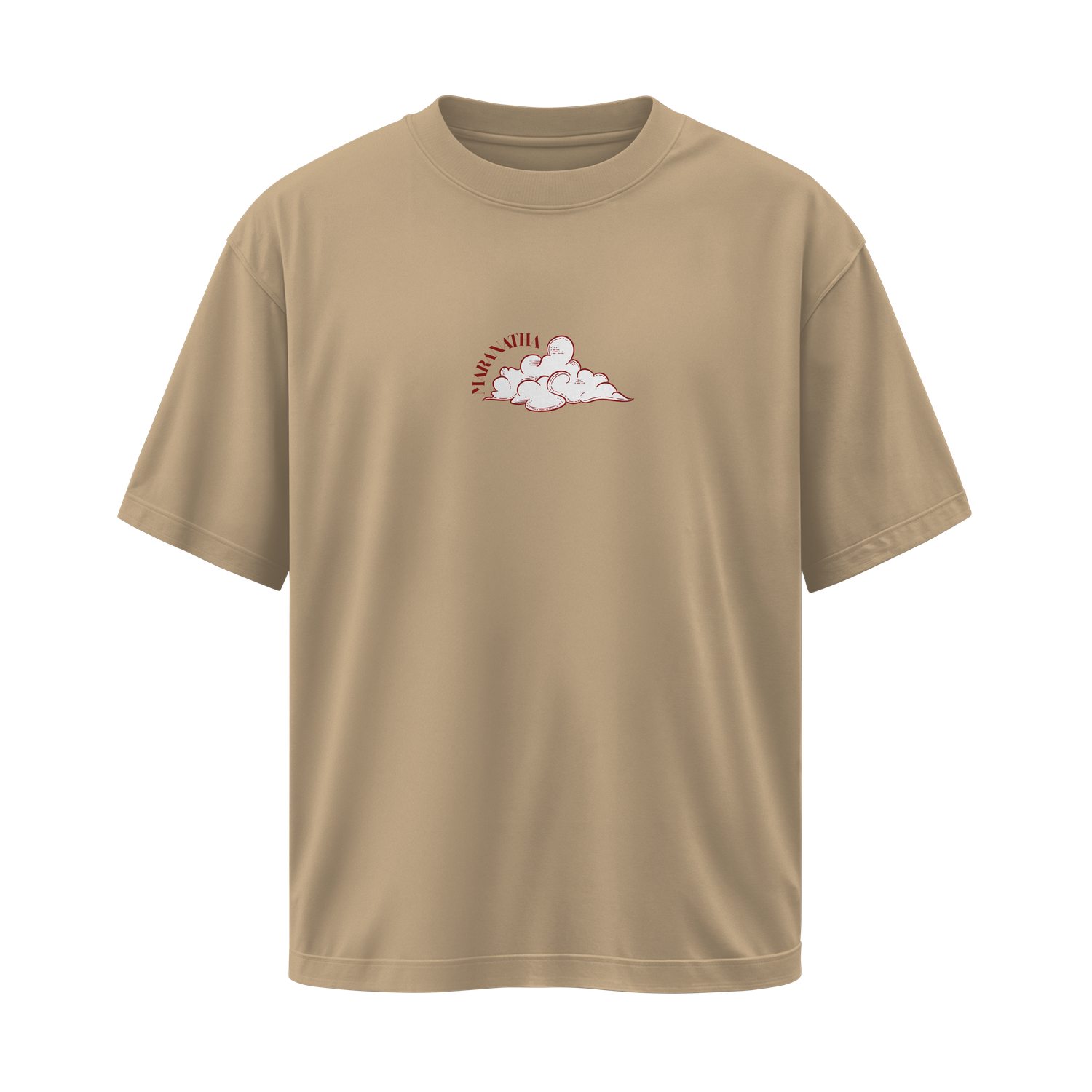 Camiseta Maranatha beige, vista frontal